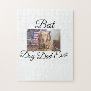 Beste hond papa ooit voeg huisdier naam foto bot g legpuzzel