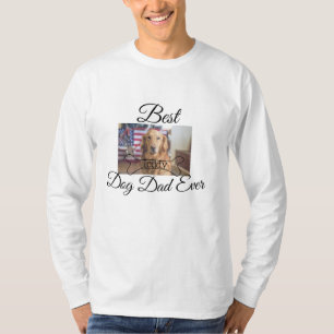 Beste hond papa ooit voeg huisdier naam foto bot g t-shirt