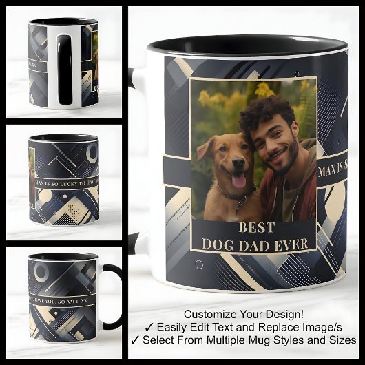 Beste hond papa ooit voor hem foto mok 011