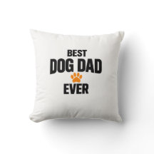 Beste hond papa ooit Worp kussen Funny Dog Lover