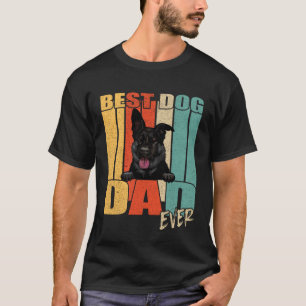 Beste Hond Papa Ooit Zwart Duits Herder Vaders Da T-shirt