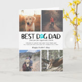 Beste hond papa | Photo Collage Vaderdag Kaart (Gele Bloem)