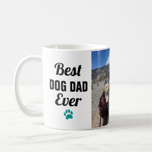 Beste Hond Papa Pootafdruk 3 Foto Collage Koffiemok