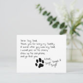 Beste hond papa  postkaart (Staand voorkant)