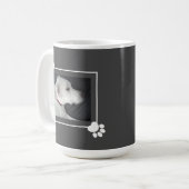 Beste Hond Papa Schattige Foto Lijst met Paws Koffiemok (Voorkant links)