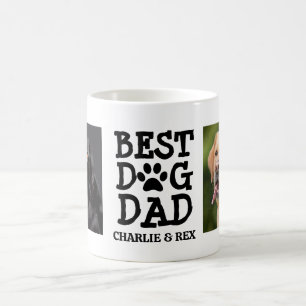 Beste hond papa / Twee foto- en tekst aangepaste k Koffiemok