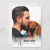 Beste Hond Papa van de Wereld Feestdagenkaart (Voorkant)