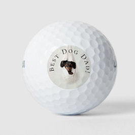 Beste Hond Papa van puppy aangepaste foto Golfballen