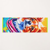 Beste Hond Pet Paint Art Yogamat (Voorkant (horizontaal))