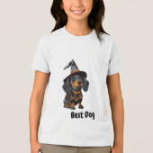 Beste hond Tri-Blend shirt (Voorkant)