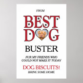 Beste Hond Trouwen Biscuit Bar met Huisdieren Foto Poster (Voorkant)