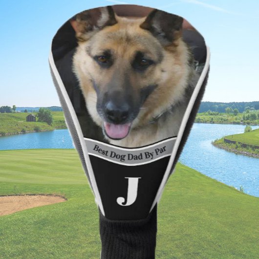 Beste hond vader foto template golfer cadeau op ma golfheadcover