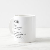 beste hond vader ooit Custom Koffiemok (Voorkant links)