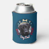 Beste hond vader ooit foto blikjeskoeler (Blikje Achterkant)