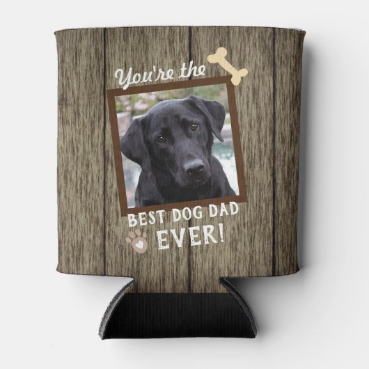 Beste hond vader ooit foto blikjeskoeler (Voorkant)