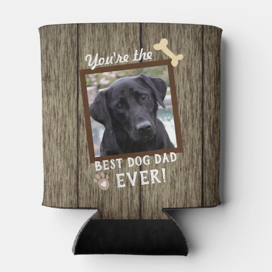 Beste hond vader ooit foto blikjeskoeler (Achterkant)