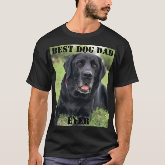 Beste hond vader ooit Foto Creëer je eigen huis T-shirt (Voorkant)