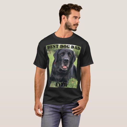 Beste hond vader ooit Foto Creëer je eigen huis T-shirt (Voorkant volledig)