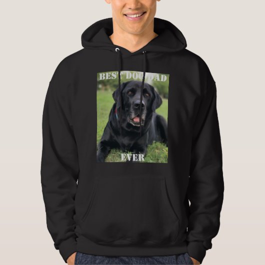 Beste hond vader ooit foto foto's foto's foto's fo hoodie (Voorkant)