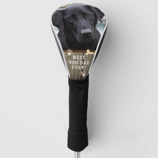 Beste hond vader ooit foto golfheadcover (Voorkant)