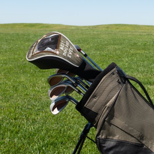 Beste hond vader ooit foto golfheadcover (Insitu)