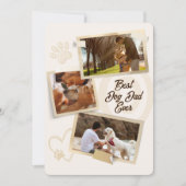 Beste hond vader ooit foto vakantie kaarten (Voorkant)