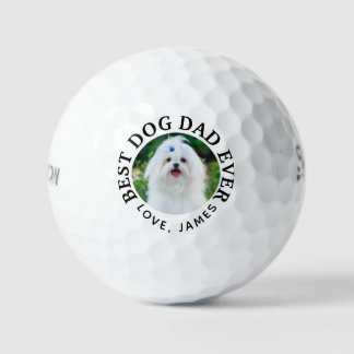 Beste hond vader ooit huisdier foto golfballen