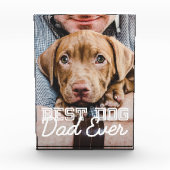 Beste hond vader ooit modern aangepast huisdier fotoblokken (Voorkant)