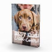 Beste hond vader ooit modern aangepast huisdier fotoblokken (Rechts)