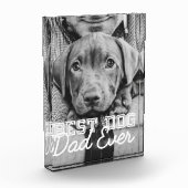 Beste hond vader ooit modern aangepast huisdier fotoblokken (Links)