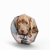 Beste hond vader ooit modern aangepast huisdier fotoblokken (Rechts)