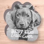 Beste hond vader ooit Modern Aangepast Pet Foto Automagneet<br><div class="desc">Dit eenvoudige en klassieke ontwerp is samengesteld uit serif typografie en voegt een douanefoto toe</div>
