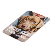Beste hond vader ooit Modern Aangepast Pet Foto Magneet (Linkerzijde)