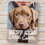 Beste hond vader ooit Modern Aangepast Pet Foto Magneet<br><div class="desc">Dit eenvoudige en klassieke ontwerp is samengesteld uit serif typografie en voegt een douanefoto toe</div>