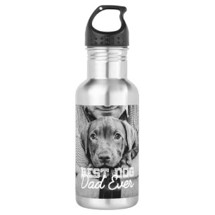 Beste hond vader ooit Modern Aangepast Pet Foto Waterfles