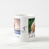 Beste hond vader ooit Moderne Aangepaste Foto en D Koffiemok (Center)