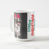 Beste hond vader ooit Moderne Aangepaste Foto en D Koffiemok (Voorkant links)