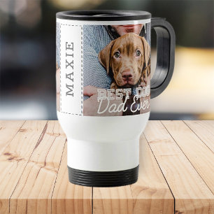 Beste hond vader ooit Moderne Aangepaste Foto en D Reisbeker