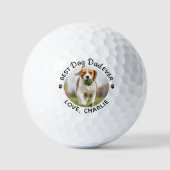 Beste hond vader ooit persoonlijke foto Golf Balls Golfballen (Voorkant)