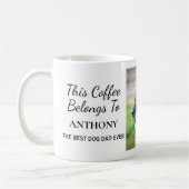 Beste hond vader ooit persoonlijke foto koffiemok (Links)