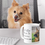 Beste hond vader ooit persoonlijke foto koffiemok<br><div class="desc">Geef de beste hond vader ooit een leuk cadeau met deze aangepaste foto-mok. Eenvoudig aan te passen met een favoriete foto van zijn hond(en). U kunt "Deze koffie behoort tot" aan zijn favoriete warme drank (bijv. thee, drink, enz.) en "Beste hond van de Oog" personaliseren naar iets gelijkaardigs in lengte....</div>