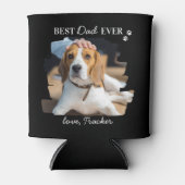 Beste hond vader ooit persoonlijke foto van Trendy Blikjeskoeler (Voorkant)