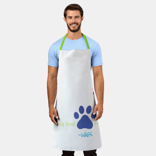 BESTE HOND VADER OOIT Pet NAAM Kleurrijk Fun Schort (Gedragen)