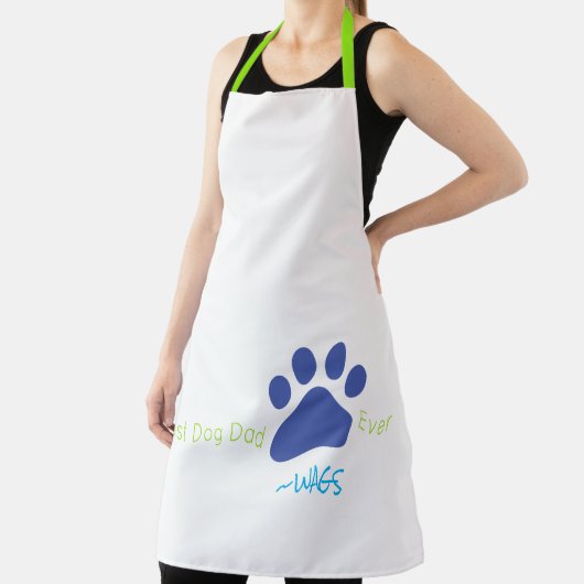 BESTE HOND VADER OOIT Pet NAAM Kleurrijk Fun Schort (Insitu)