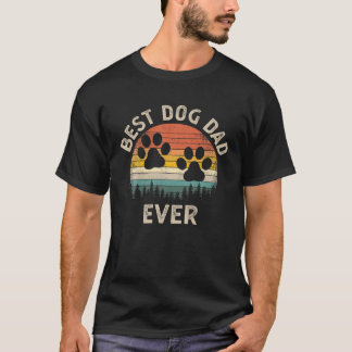Beste hond vader ooit  Retro Vaderdag Dog L T-shirt