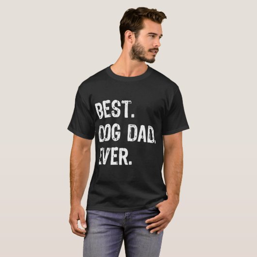 beste hond vader ooit t-shirt (Voorkant volledig)