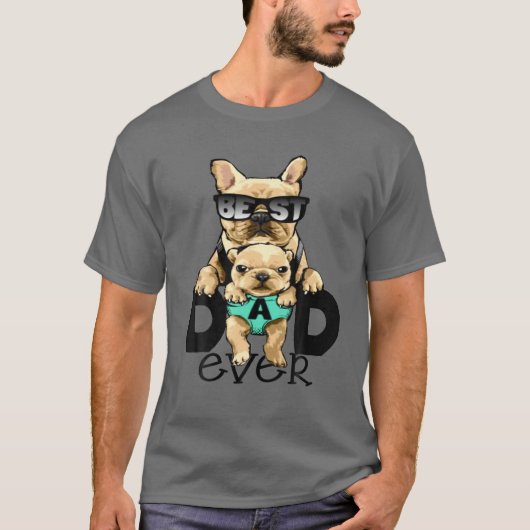 Beste hond vader ooit voor beste vaders t-shirt (Voorkant)