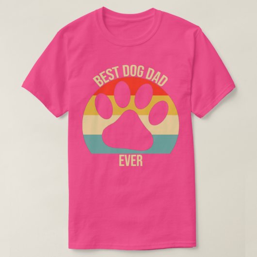 beste hond vader ooit zonsondergang t-shirt (Design voorkant)