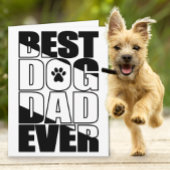 Beste hond vader op vaderdag kaart