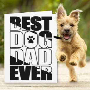 Beste hond vader op vaderdag kaart